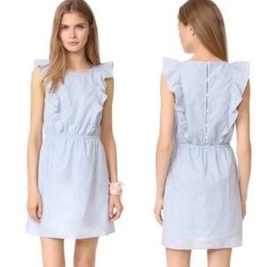 Madewell Light Blue Ruffles Summer Dress SZ 2